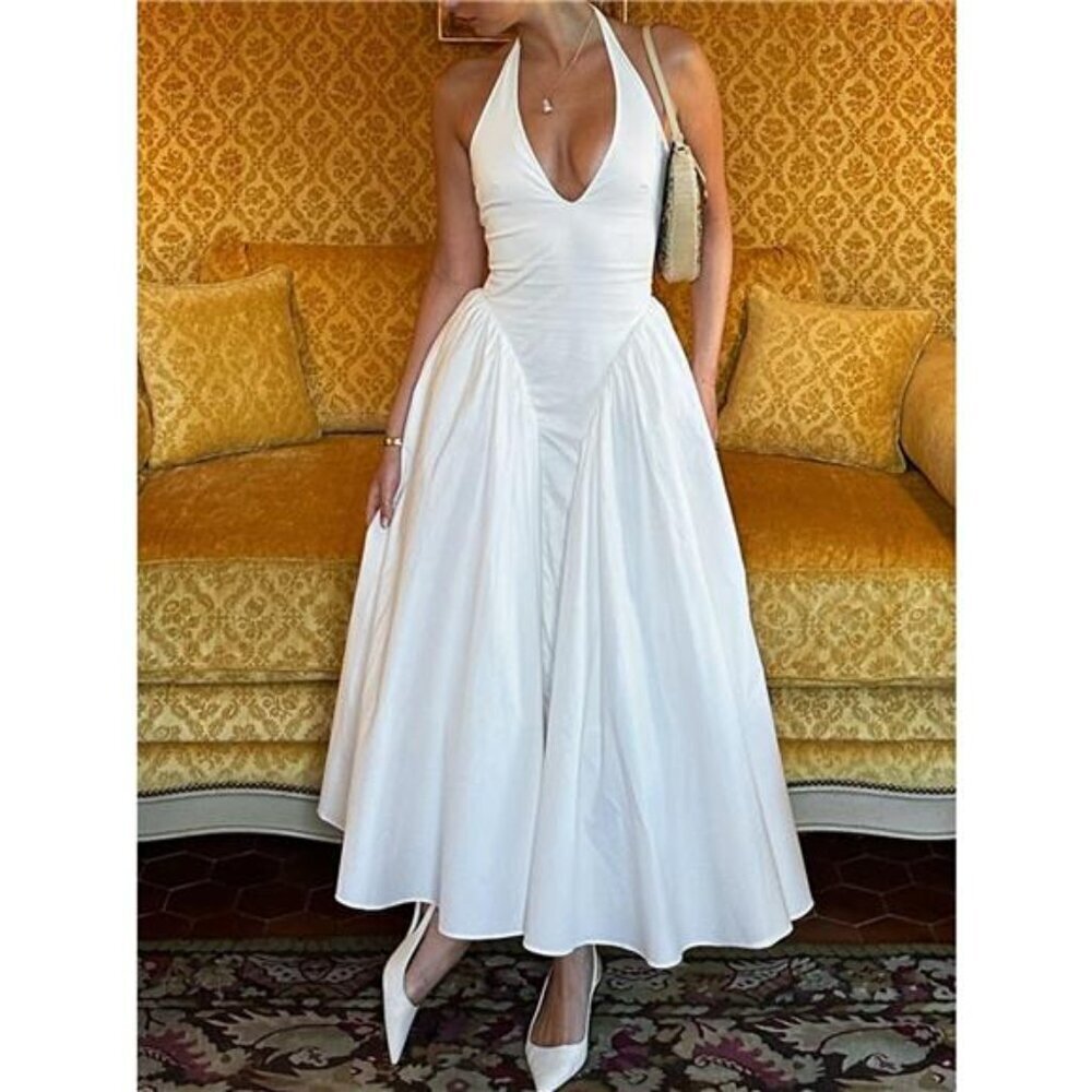 Halter Neck Maxi Dress